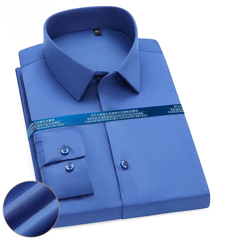 Men's Long-sleeved Solid Color Shirt, Anti-wrinkle, Non-iron, Easy-care Top, Soft and Comfortable Pocketless Shirt
Men's Long-sleeved Solid Color Shirt, Anti-wrinkle, Non-iron, Easy-care Top, Soft and Comfortable Pocketless Shirt
