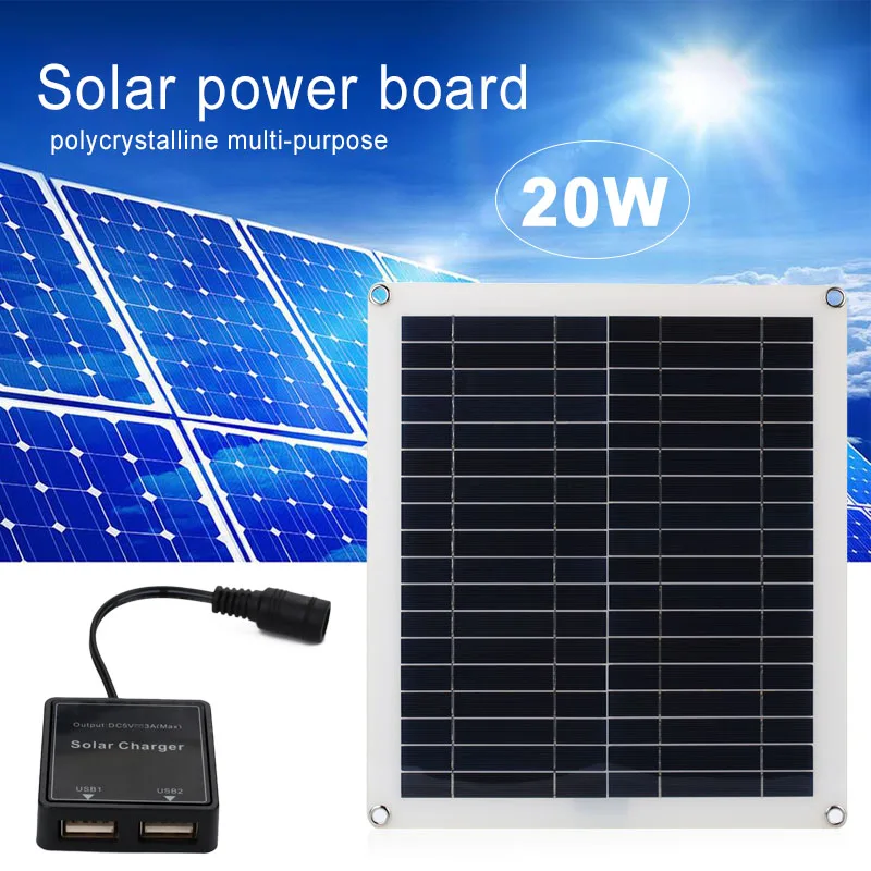 Reusable Solar Cells Powered 42*37*0.3cm Durable Outdoor Solar Panel Environmental Car Camp 20W Solar Charging Equipment
Reusable Solar Cells Powered 42*37*0.3cm Durable Outdoor Solar Panel Environmental Car Camp 20W Solar Charging Equipment