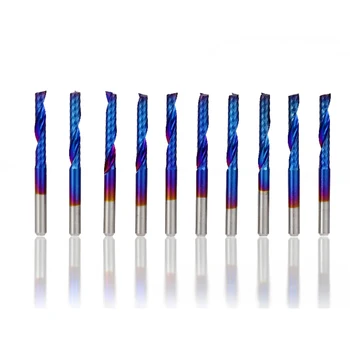 10pcs Milling Cutters Nano-coated Single-Flute Spiral Engraving Tool Tungsten Steel Milling Cutter For Cutting Wood/ Plastic
10pcs Milling Cutters Nano-coated Single-Flute Spiral Engraving Tool Tungsten Steel Milling Cutter For Cutting Wood/ Plastic