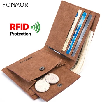 Rfid Short Men's Wallet PU Leather Anti-theft Credit Card Holder Bag For Men Hasp Coin Purse For Male New High Quality Casual
Rfid Short Men's Wallet PU Leather Anti-theft Credit Card Holder Bag For Men Hasp Coin Purse For Male New High Quality Casual