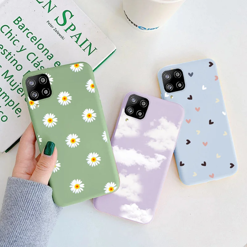 For Samsung Galaxy M32 4G M 32 Case Butterfly Phone Back Cover GalaxyM32 Dinosaur Shockproof Shell Coque Bumper Etui | Мобильные