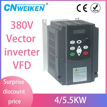 4KW/5.5KW 380V VFD Variable Frequency Drive Inverter for Motor Speed Control Converter
4KW/5.5KW 380V VFD Variable Frequency Drive Inverter for Motor Speed Control Converter