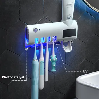 Ultraviolet Toothbrush Holder UV Tooth Brush Cleaning Box Toothpaste Dispenser Squeezers UVC Box Bathroom UV Toothbrush Holder
Ultraviolet Toothbrush Holder UV Tooth Brush Cleaning Box Toothpaste Dispenser Squeezers UVC Box Bathroom UV Toothbrush Holder