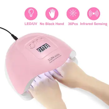 50W 36 LEDs 4 Modes UV Lights Nail Dryer Lamp Gel Polish Manicure Machine Infrared Sensing 10s/30s/60s/99s Timer Nail Dryer
50W 36 LEDs 4 Modes UV Lights Nail Dryer Lamp Gel Polish Manicure Machine Infrared Sensing 10s/30s/60s/99s Timer Nail Dryer