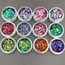 12 Jars/set Chameleon Flake, Color-Changing Mirror Chrome Pigment Multi-Colors Chrome Nail Flakes Galaxy GLITTER Collection,IU67
12 Jars/set Chameleon Flake, Color-Changing Mirror Chrome Pigment Multi-Colors Chrome Nail Flakes Galaxy GLITTER Collection,IU67