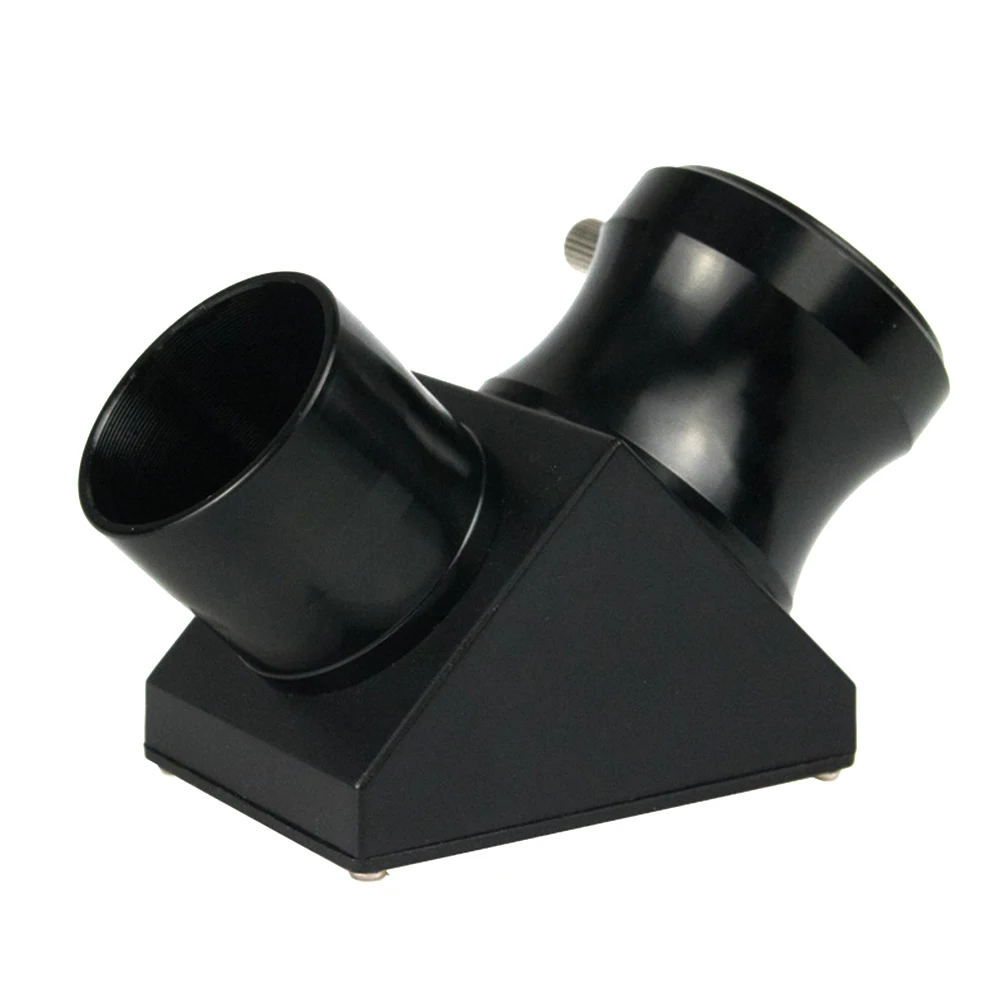 

1.25 Inch 90 Degree Plastic Adapter Black Portable Eyepiece Telescope Accessories Diagonal Mirror Wide Angle Easy Install Prism