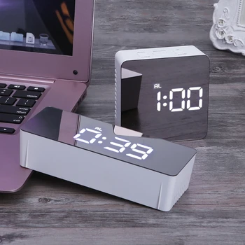 Digital LED Display Desktop Digital Table Clocks Mirror Clock 12H/24H Alarm and Snooze Function Thermometer Adjustable Luminance
Digital LED Display Desktop Digital Table Clocks Mirror Clock 12H/24H Alarm and Snooze Function Thermometer Adjustable Luminance