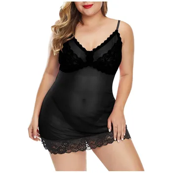 2020 Women Sexy Night Dress Plus Size S-5XL Nightgown Lingerie Women Sexy Nightwear Lace Sleepwear Female Lace Sleepdress 
2020 Women Sexy Night Dress Plus Size S-5XL Nightgown Lingerie Women Sexy Nightwear Lace Sleepwear Female Lace Sleepdress
