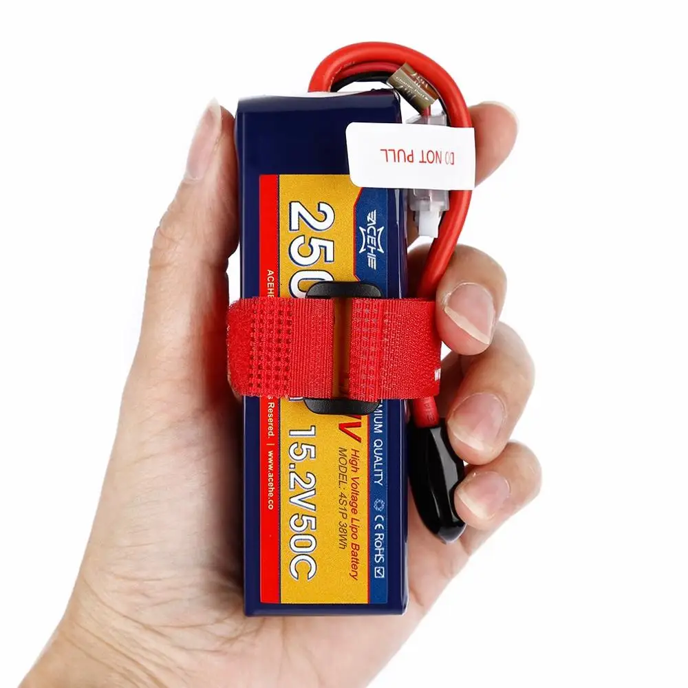 ACEHE 11.4V/1600mAh 15.2V /2500mAh 50C 4S1P 38Wh with XT60 Plug High Voltage Lipo Battery Exquisitely Designed Durable Gorgeous
ACEHE 11.4V/1600mAh 15.2V /2500mAh 50C 4S1P 38Wh with XT60 Plug High Voltage Lipo Battery Exquisitely Designed Durable Gorgeous