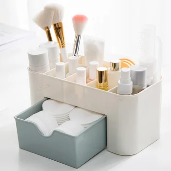 Vanity Drawer Beauty Organizer 6 Compartments with 1 Drawer Cosmetic Storage Box for Home Office Vanities Bathroom Counter-top 
Vanity Drawer Beauty Organizer 6 Compartments with 1 Drawer Cosmetic Storage Box for Home Office Vanities Bathroom Counter-top