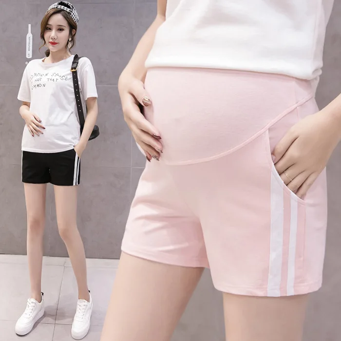 

2019 New Style Maternity Clothes Summer Thin Section Outer Wear Shorts Pregnant Women High-waisted Low-Rise Parallel Bars Matern