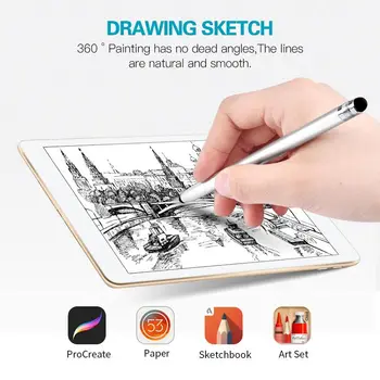 2 in 1 Stylus Drawing Tablet Pens Capacitive Screen Caneta Touch Pen for Mobile Android Phone Smart Pen Accessories Universal
2 in 1 Stylus Drawing Tablet Pens Capacitive Screen Caneta Touch Pen for Mobile Android Phone Smart Pen Accessories Universal