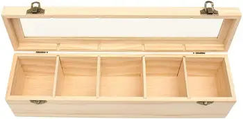 Five-grid Multi-purpose Tea Box Storage Box Desktop Jewelry Makeup Organizer For Home Tea House Organization
Five-grid Multi-purpose Tea Box Storage Box Desktop Jewelry Makeup Organizer For Home Tea House Organization