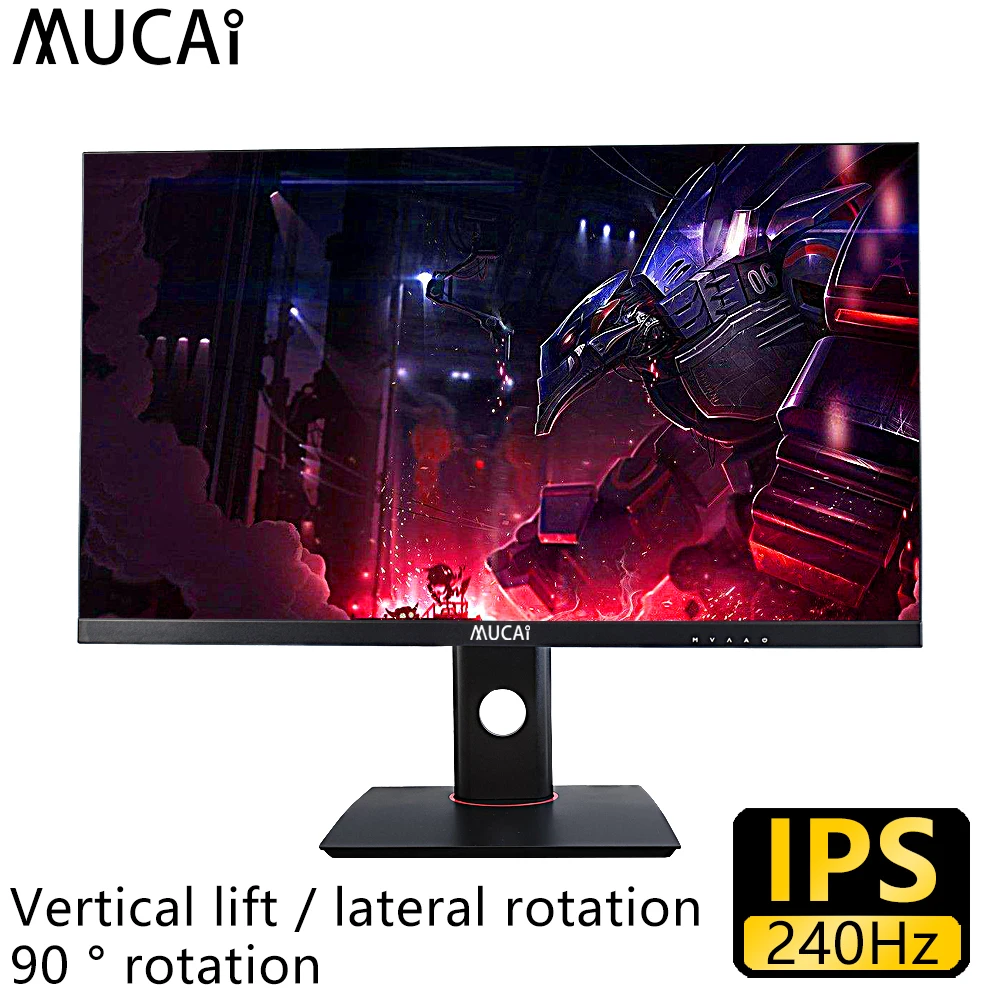 MUCAI 27 inch 240Hz IPS monitor desktop computer game PC lcd display gamer HD Flat panel HDMI/DP Lifting and rotating base
MUCAI 27 inch 240Hz IPS monitor desktop computer game PC lcd display gamer HD Flat panel HDMI/DP Lifting and rotating base