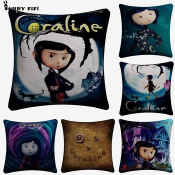 Coraline Ghost Cartoon Movie Decorative Cotton Linen Cushion Cover 45x45cm For Sofa Chair Pillowcase Home Decor Almofada
Coraline Ghost Cartoon Movie Decorative Cotton Linen Cushion Cover 45x45cm For Sofa Chair Pillowcase Home Decor Almofada