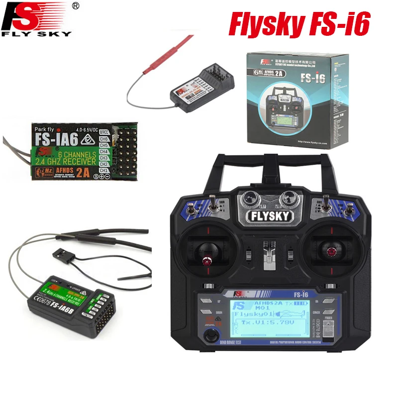 Flysky FS-i6 2.4G 6CH AFHDS Transmitter Controller With FS-iA6&FS-iA6B Receiver For RC Drone Airplane Quadcopter/with retail box
Flysky FS-i6 2.4G 6CH AFHDS Transmitter Controller With FS-iA6&FS-iA6B Receiver For RC Drone Airplane Quadcopter/with retail box