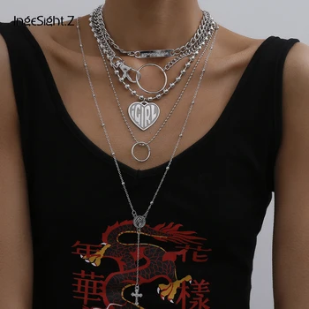 IngeSight.Z 5Pcs/Set Multi Layered Punk Love Heart Beaded Choker Necklace Jesus Cross Round Circle Pendant Long Necklace Jewelry
IngeSight.Z 5Pcs/Set Multi Layered Punk Love Heart Beaded Choker Necklace Jesus Cross Round Circle Pendant Long Necklace Jewelry