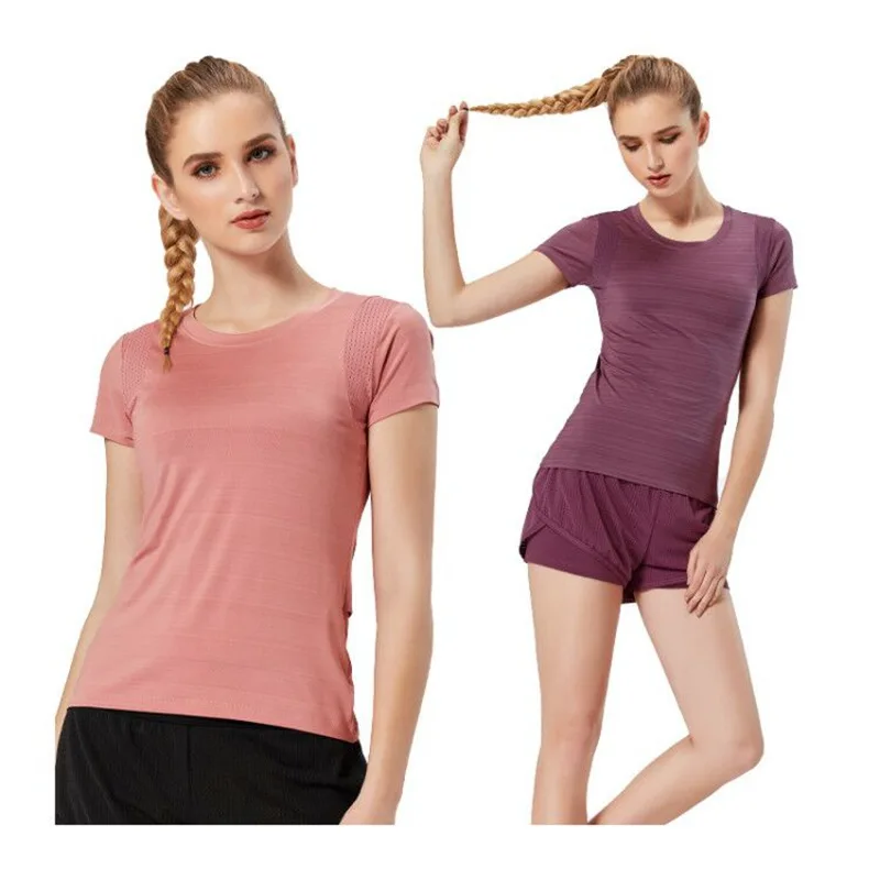 Gym T Shirt Women Quick Dry Running Cycling Yoga T Shirts Women Breathable Short Sleeve Sport Women Fitness Tops 2018
Gym T Shirt Women Quick Dry Running Cycling Yoga T Shirts Women Breathable Short Sleeve Sport Women Fitness Tops 2018