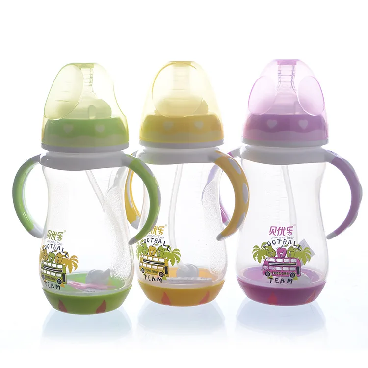 New Style Baby Feeding Bottle Drop-resistant against Flatulence Feeding Bottle Silicone Cover Straw Drinking Milk Bottle Infant
New Style Baby Feeding Bottle Drop-resistant against Flatulence Feeding Bottle Silicone Cover Straw Drinking Milk Bottle Infant