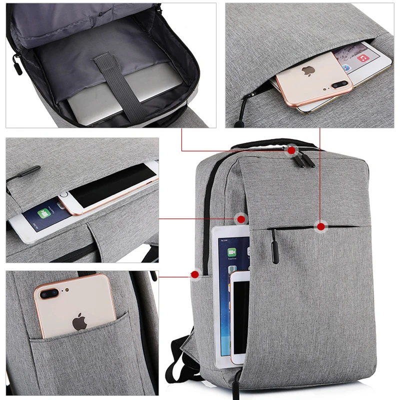 Мужской нейлоновый дорожный рюкзак для ноутбука 15 6 дюйма с Usb зарядкой|Рюкзаки| |