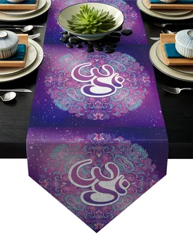 Ohm Symbol Indian Diwali Mandala Neon Purple Table Runner Table Flag Home Party Decorative Tablecloth Table Runners
Ohm Symbol Indian Diwali Mandala Neon Purple Table Runner Table Flag Home Party Decorative Tablecloth Table Runners