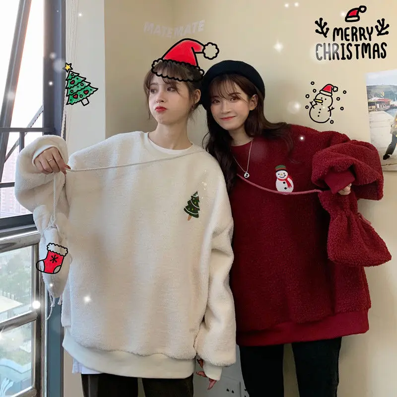 Send satchel and cashmere thickened Sweater Girl 2020 new red imitation cashmere student versatile coat top
Send satchel and cashmere thickened Sweater Girl 2020 new red imitation cashmere student versatile coat top