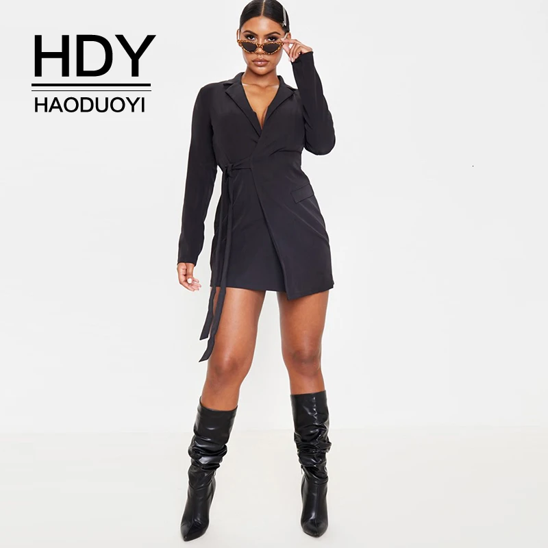 HDY Haoduoyi New Fashion Autumn Stylish Elegant Sexy OL Wind Plus Size Simple Solid Side Tie Suit Deep V-neck Long-sleeved Dress
HDY Haoduoyi New Fashion Autumn Stylish Elegant Sexy OL Wind Plus Size Simple Solid Side Tie Suit Deep V-neck Long-sleeved Dress