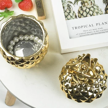 Nordic Ceramic Pineapple Storage Tank Aromatherapy Candle Container Desktop Organization Box with Dustproof Cover Torage Bottle
Nordic Ceramic Pineapple Storage Tank Aromatherapy Candle Container Desktop Organization Box with Dustproof Cover Torage Bottle