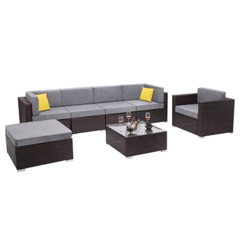 7 Pieces Patio PE Wicker Rattan Corner Sofa Set Outdoor Furniture 【US warehouse】Support Drop Shipping
7 Pieces Patio PE Wicker Rattan Corner Sofa Set Outdoor Furniture 【US warehouse】Support Drop Shipping