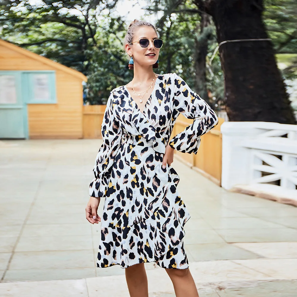 Spring Ropa Mujer V Neck Long Sleeve Leopard Midi Dress Bodycon Summer Vestido De Noche Women Dresses Elegant Evening Clubwear
Spring Ropa Mujer V Neck Long Sleeve Leopard Midi Dress Bodycon Summer Vestido De Noche Women Dresses Elegant Evening Clubwear