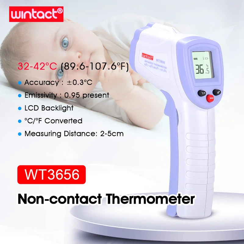 Handheld Non-contact IR Infrared Thermometer Digital LCD Laser Pyrometer Surface Temperature Meter Imager C F Backlight
Handheld Non-contact IR Infrared Thermometer Digital LCD Laser Pyrometer Surface Temperature Meter Imager C F Backlight