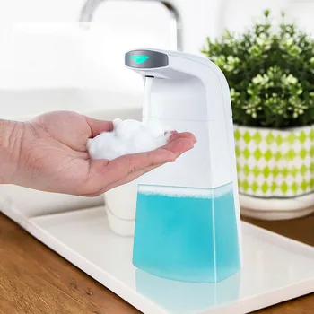 250ML Automatic Foam Soap Dispenser Intelligent Liquid Soap Dispenser Bathroom Contactless Infrared Sensor Induction Hand Washer 
250ML Automatic Foam Soap Dispenser Intelligent Liquid Soap Dispenser Bathroom Contactless Infrared Sensor Induction Hand Washer