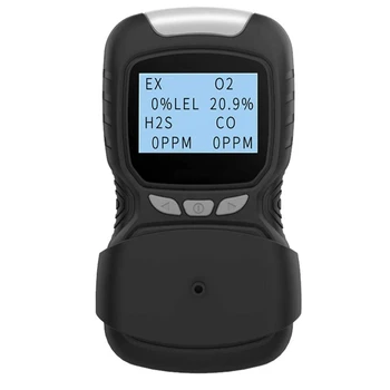 Portable Gas Detector Gas Clip 4 Gas Monitor Meter Tester Analyzer Rechargeable LCD Display Sound EX\ H2S\ CO\ O2 Tester
Portable Gas Detector Gas Clip 4 Gas Monitor Meter Tester Analyzer Rechargeable LCD Display Sound EX\ H2S\ CO\ O2 Tester