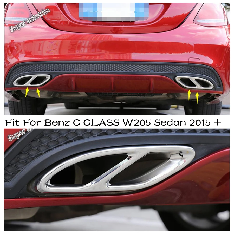 Lapetus Behind Rear Tail Dual Exhaust End Pipe Muffler Tip Cover Trim 2 Piece For Mercedes Benz C CLASS W205 Sedan 2015 - 2021
Lapetus Behind Rear Tail Dual Exhaust End Pipe Muffler Tip Cover Trim 2 Piece For Mercedes Benz C CLASS W205 Sedan 2015 - 2021