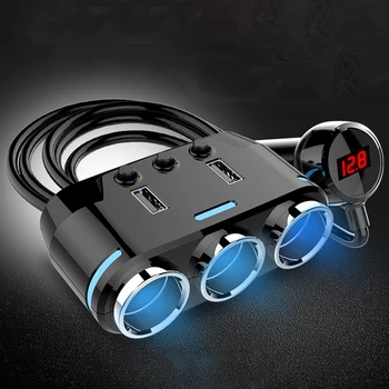 Onever B39 12V-24V Car Cigarette Lighter Socket Splitter Plug LED USB Charger Adapter 3.1A 100W Detection for Phone MP3 DVR
Onever B39 12V-24V Car Cigarette Lighter Socket Splitter Plug LED USB Charger Adapter 3.1A 100W Detection for Phone MP3 DVR