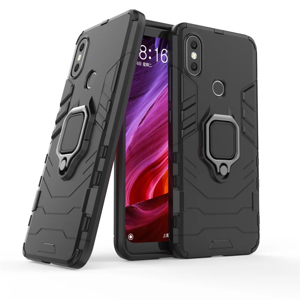 

for Xiomi Mi A2 6X MI6X MIA2 Funda Capa Shockproof Armor Case for Xiaomi Mi 6X A2 Case Ring Holder Stand Phone Back Cover