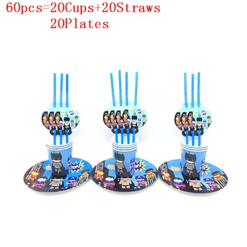 30 Pcs/60 Pcs Cartoon Superhero Batman Kids Birthday Party Decoration Set Party Supplies Baby Birthday Pack Event Party Supplies
30 Pcs/60 Pcs Cartoon Superhero Batman Kids Birthday Party Decoration Set Party Supplies Baby Birthday Pack Event Party Supplies