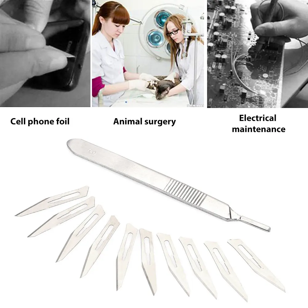 Durable Scalpel Castration Blade Silver Sturdy Medical Equipment Sticker Blade Practical Doctor Tool Stainless Steel
Durable Scalpel Castration Blade Silver Sturdy Medical Equipment Sticker Blade Practical Doctor Tool Stainless Steel