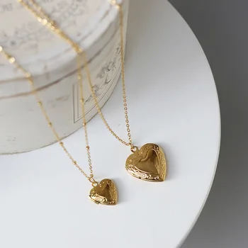 Rococo Love Box to Open the Collection Photo Tray Necklace Clavicle Chain Titanium Steel Plating Jin Bao Color
Rococo Love Box to Open the Collection Photo Tray Necklace Clavicle Chain Titanium Steel Plating Jin Bao Color