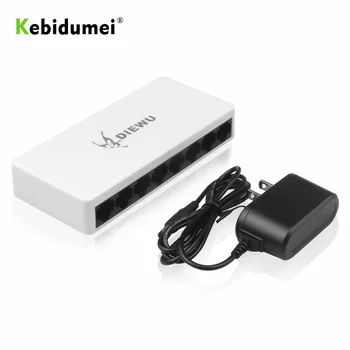 kebidumei 8-Port Ethernet Network Switch HUB Desktop Mini Fast LAN Switcher Adapter with EU/US Power Supply
kebidumei 8-Port Ethernet Network Switch HUB Desktop Mini Fast LAN Switcher Adapter with EU/US Power Supply