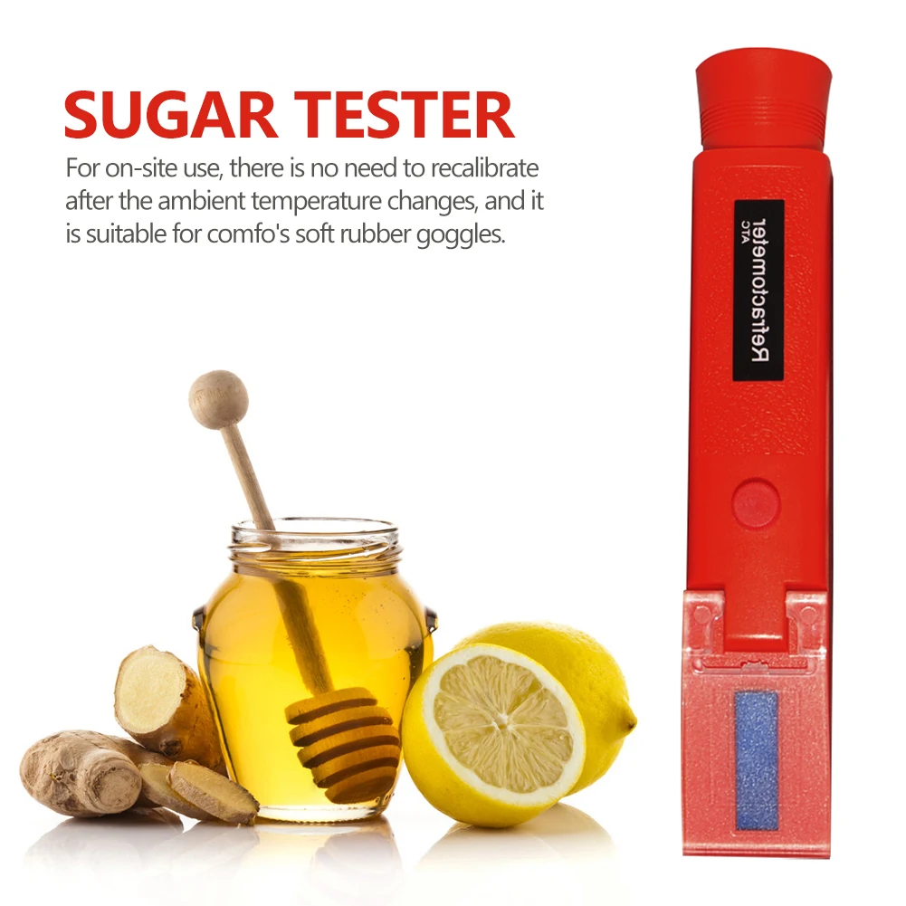 Handheld Brix Meter Refractometer Optical Sugar Food Beverages ATC Content Candy Density Concentration Meter Tester
Handheld Brix Meter Refractometer Optical Sugar Food Beverages ATC Content Candy Density Concentration Meter Tester