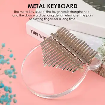 African Sturdy Mbira Thumb Piano 17 Keys Kalimba Acrylic Gift Musician Student Thumb Piano Transparent Finger Piano Solid
African Sturdy Mbira Thumb Piano 17 Keys Kalimba Acrylic Gift Musician Student Thumb Piano Transparent Finger Piano Solid