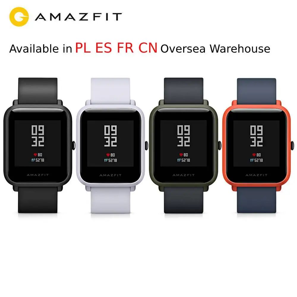 Смарт часы Huami Amazfit Bip глобальная версия IP68 GPS Gloness умные 45 дней в режиме ожидания