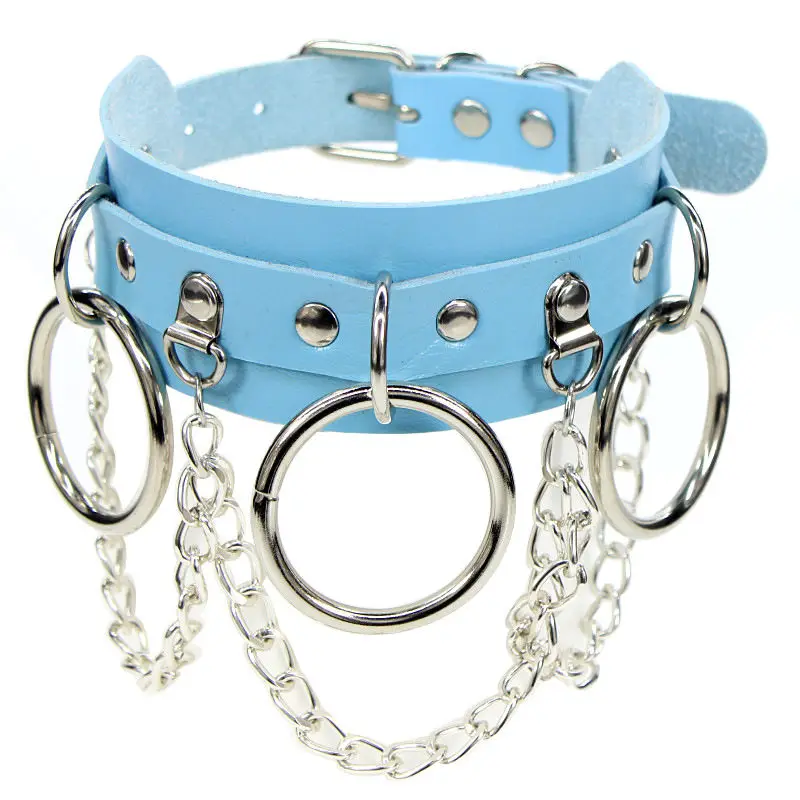 Edelstahl PU Leder Halsband Anhänger für Frauen Goth Punk Kette Sexy Choker Halsketten Geschenk Bondage 18 Edelstahl PU Leder Halsband Anhänger für Frauen Goth Punk Kette Sexy Choker Halsketten Geschenk Bondage 7