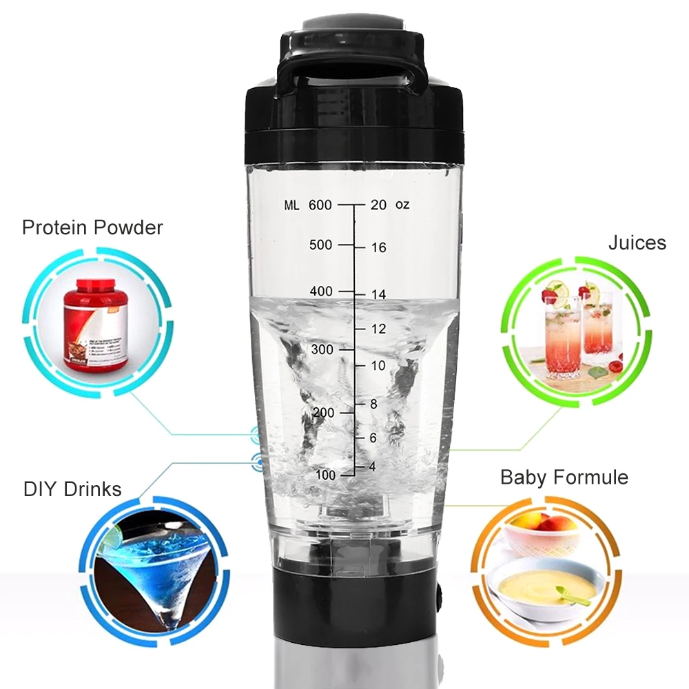 600ml Shaker Cup Electric Protein Shaker Blender Mixer Brewing Powder Water Bottle Automatic Movement Cup Eco Friendly Sports
600ml Shaker Cup Electric Protein Shaker Blender Mixer Brewing Powder Water Bottle Automatic Movement Cup Eco Friendly Sports