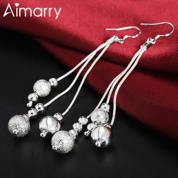 Aimarry 925 Sterling Silver Three-Line Smooth Frosted Multiple Beads Earring For Women Charm Party Gifts Wedding Fashion Jewelry 
Aimarry 925 Sterling Silver Three-Line Smooth Frosted Multiple Beads Earring For Women Charm Party Gifts Wedding Fashion Jewelry