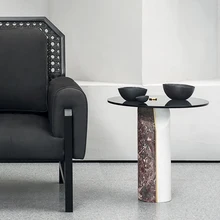 GY Minimalist Color Matching Marble Small Coffee Table Tempered Glass Countertop Creative Sofa Side Table Corner Table
GY Minimalist Color Matching Marble Small Coffee Table Tempered Glass Countertop Creative Sofa Side Table Corner Table