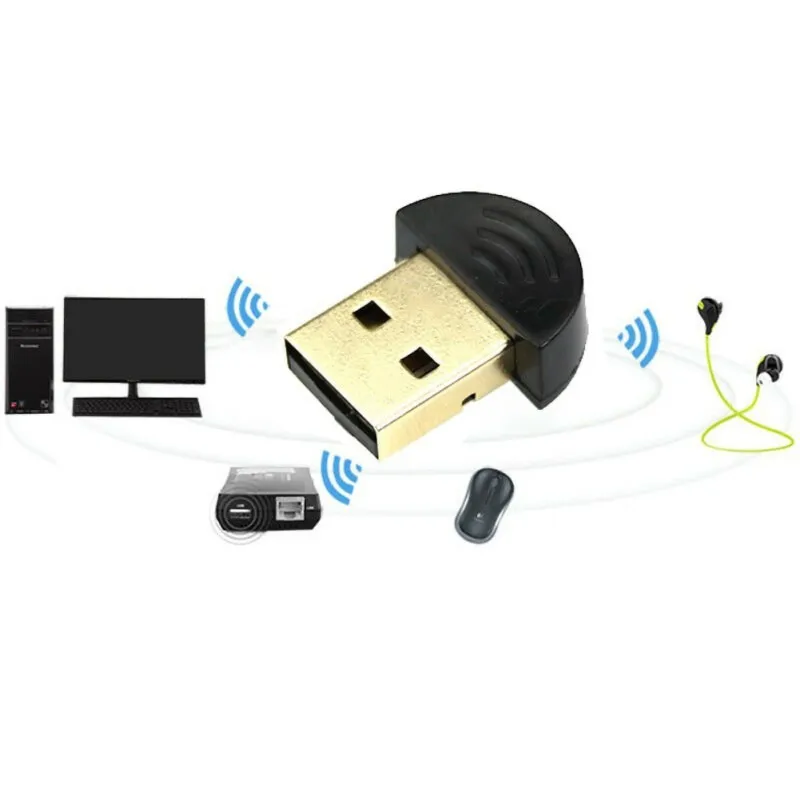 Mini USB 2.0/1.0 For Bluetooth V2.0 EDR Receiver Wireless Adapter For PC Keyboard Mouse Headset Speaker
Mini USB 2.0/1.0 For Bluetooth V2.0 EDR Receiver Wireless Adapter For PC Keyboard Mouse Headset Speaker