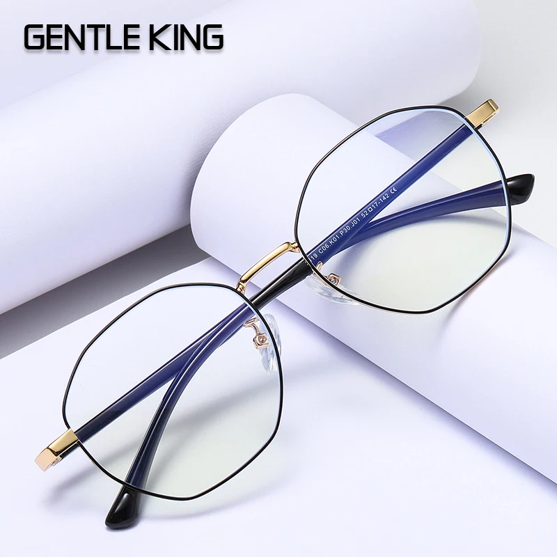 GENTLE KING Retro Round Metal Spectacles Frame Women Men Anti Blue Light Ray Blocking Eye Glasses Frames Clear Lens Eyewear
GENTLE KING Retro Round Metal Spectacles Frame Women Men Anti Blue Light Ray Blocking Eye Glasses Frames Clear Lens Eyewear