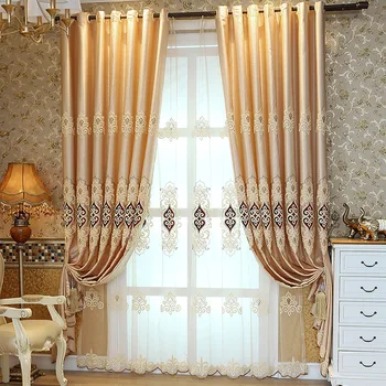Embroidered Curtains Blackout Jacquard Living Room Bedroom Curtain with Simple European and Pasted Cloth Curtains Wholesale
Embroidered Curtains Blackout Jacquard Living Room Bedroom Curtain with Simple European and Pasted Cloth Curtains Wholesale